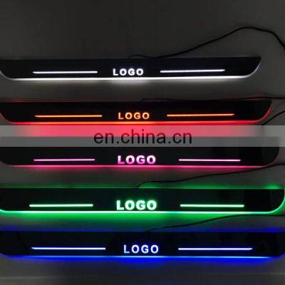 Led Door Sill Plate Strip Welcome Light Pathway Accessories for chevrolet malibu dynamic sequential style