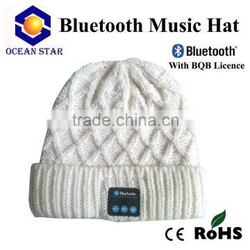 bluetooth winter hat with headphone wireless bluetooth headphone beanie hat