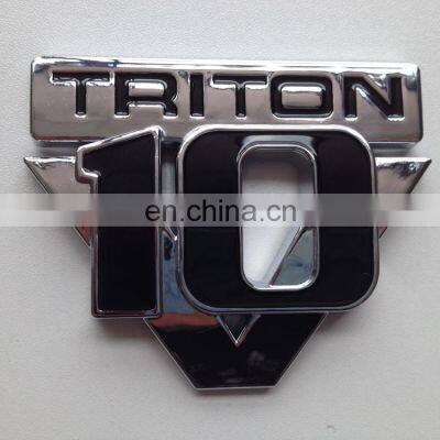 Chrome Custom 3D V10 Triton Logo Nameplate Trunk Badge Car Emblem Sticker