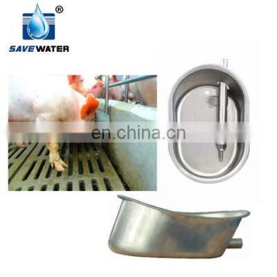New Design Pig Nipple Drinker With Oval Water Bowl Pig Farm House Accessories photo-3