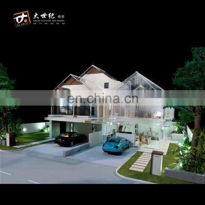 villa model  with scale tree scale models supplier