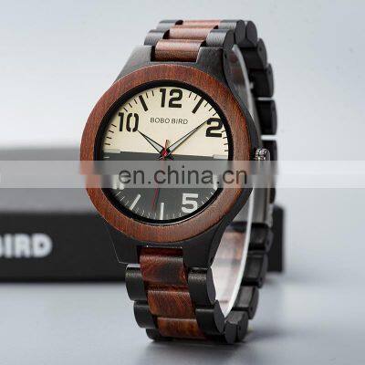 BOBO BIRD Handmade Wristwatch Wooden Watches Men Luxury Business With Maple Wood Band Dropshipping photo-2