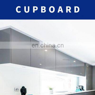 Modern Grey High Gloss Acrylic Kitchen Furniture Set Black Kitchen Designs Modular Kitchen Cabinet