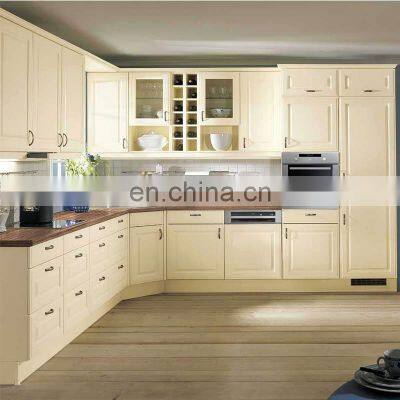 Free 3D design and samples,Luxury big house design Open Kitchen Cabinets