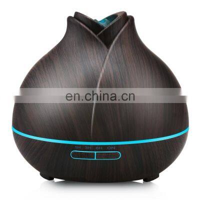 New product ideas 2018 b2b marketplace light Wooden grain Fea Aroma Diffuser 400ml