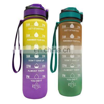 Ready to Ship 1L Customized Clear Plastic Tritan Protein Gym Durable Shaker Sports Workout Gallon Water Bottle Jug photo-3
