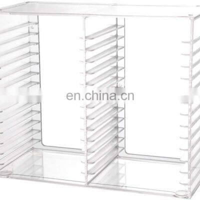 PMMA Dvd Display Holder Tabletop Wholesale Clear Acrylic Cd Organizers