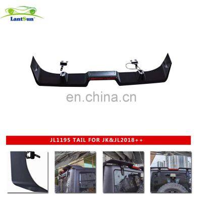 J367 Tailplane Car Spoiler ABS Auto Parts High Repurchase Rate ABS Mid Spoiler And Rear Roof Spoiler For Jeep W Rangler JK 07-17 photo-4
