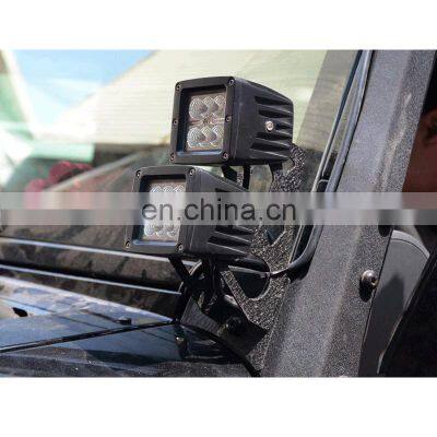 LED Hood Spotlight light holder for Jeep wrangler JK JL LED Bracket car accessories