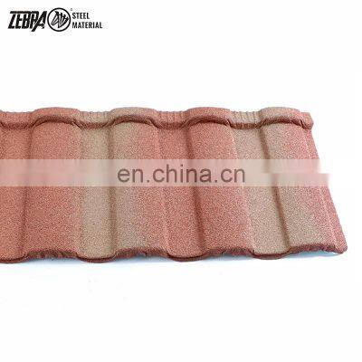 Beautiful Color Roman Stone Coated Metal Roofing Tiles Colored Making Roman Roof Tile photo-5