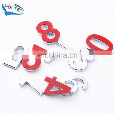 Custom ABS Chrome 3D Car Letter Sticker Car Emblem Badge