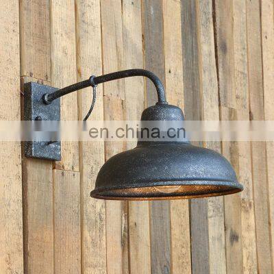 Outdoor Retro LED Wall Light Wrought Iron Mounted Lighting Simple Outdoor Led Wall Lamp