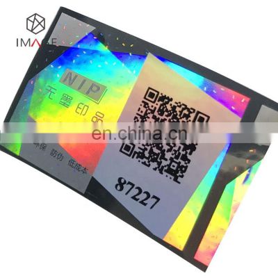 Holographic QR Code Anti-counterfeiting Sticker for Packaging Seal