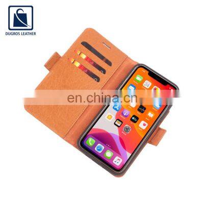 Attractive Pattern Luxury and Unique Design Suede Lining Material Genuine Leather Phone Mobile Case from Trusted Exporter