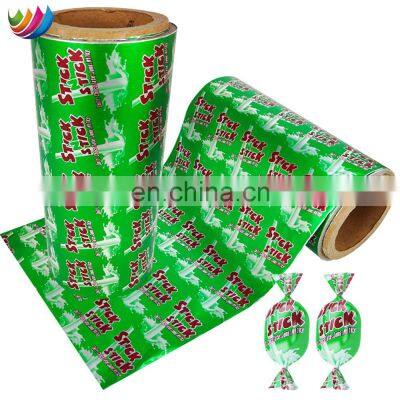 Customized Colored luxury Coffee Candy Packing aluminum seal foil chocolate wrapping paper for food packaging