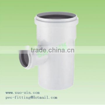 casted beautiful pvc-u socket Reducing tee pipe fittings