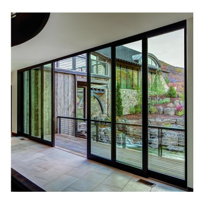 High Quality Thermal Break Double Glazed Aluminium Sliding Stacking Door