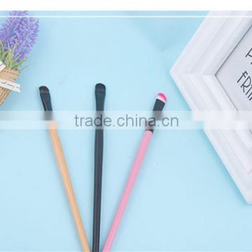 Private lable horse hair eyebrow brush with colorful handle