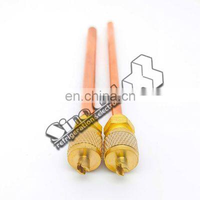 1/4 Copper Access Valve for Refrigeration Air Conditioning Gas Charging Valve photo-2
