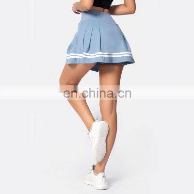Women Custom Quick Dry Tennis Skirt With Side Pockets Causal High Waist Pleated Golf Wear 80nylon 20spandex photo-4