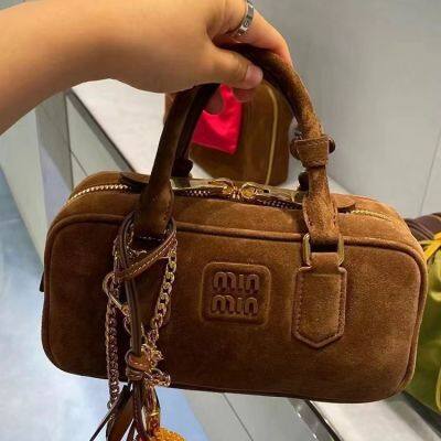 Trendy Famous Brand Leather Luxury Handbags Designer High Quality Customized Leather Tote Boston Bag Women Replicas Frosted