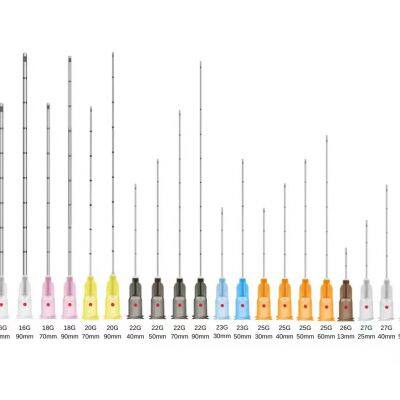 Sterile Hypodermic Needles for Single Use -Micro Cannula Kit (Blunt+Sharp) Beauty Needle Set photo-3
