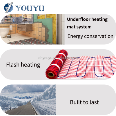 Modern Design HDPE+PP Electric Underfloor Heating Mat Waterproof Floor Warming Mat for Bathroom Electric Heating System photo-3