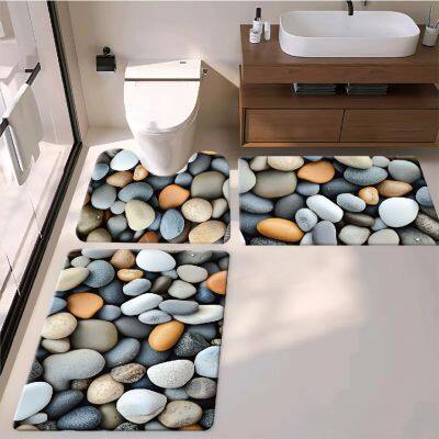 Luxury Wooden Print Anti-Fatigue Mat, Durable PVC Foam, Ergonomic Support for Bath Room photo-4