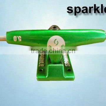 Green Sparkle MID Skateboard Truck