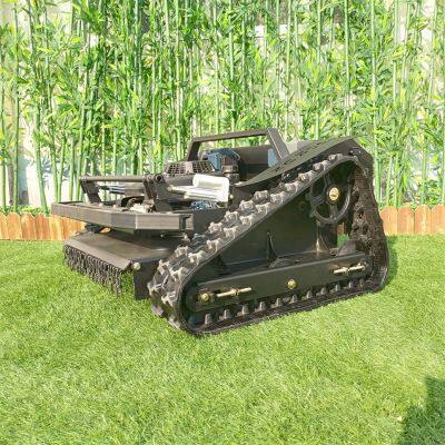 Industrial Petrol Cordless 0~6km/h Radio Control Electric Slope Mower With Rubber Track photo-3