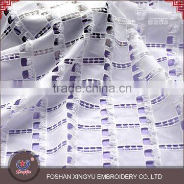 New Design Regular Square Shape Embroidery Water Soluble Fabric Chemical Lace photo-4