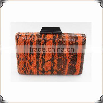 high quality China Wholesale Custom china supplier real leather of real snake skin evening bag