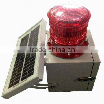 Red LED Flashing Solar-powered Warning Light ( Airport, coast, lighthouse, ship )