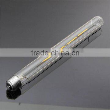 LED Filament Long Tube Bulb T30 - 6W White E26 E27 Medium Base to Replace 60-70W Tungsten Tube Incandescent Bulbs