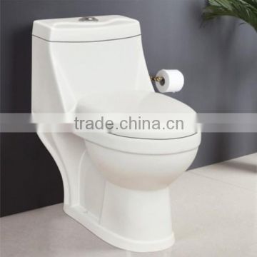 one piece ceramic toilet wash down