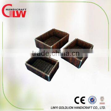 set of 3 maize basket, new design beautiful stoarge basket, black color maize basket