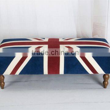 S-1501 2015 New Design Fabric Union Jack Ottoman Quality Choice photo-3