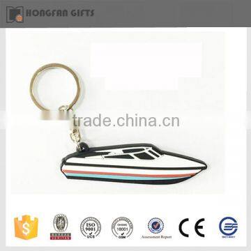 custom PVC souvenir key chain boat shape keychain