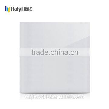 China manufacture glass material wall switch blank plate