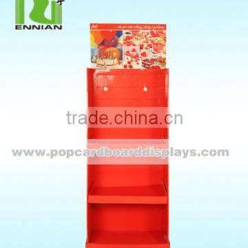 Easy to Carry and Assemble Fashion Cardboard Display Stand Tray With Hooks photo-2