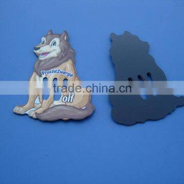 Colored Wolf Shape Chipboard Paper Printing Fridge Manget