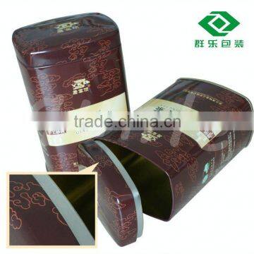 Rectangular Tin caddy Cans for packing coffee