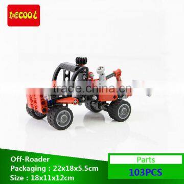 Decool bricks 3344 Transport Rescue Car Racing Car Model Building Block Sets Educational DIY Toys for children