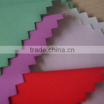 soft skin-feeling polyester pu synthetic leather fabric