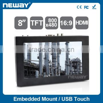 8 INCH LED Backlight Open Frame LCD touchscreen pos Monitors