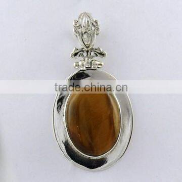Honey Without Flowers !! Tiger's Eye 925 Sterling Silver Pendant, Handmade Silvber Jewelry, Silvber Jewelry photo-6