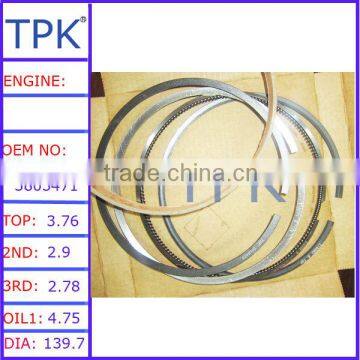 NTA855 engine piston ring set,3803471