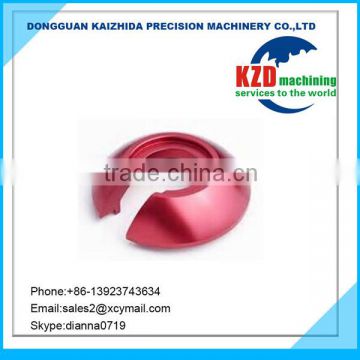 Aluminum CNC Turned Parts, AL7075, AL6061, AL6063 CNC Precision Machining Turning adapter With Red Anodized