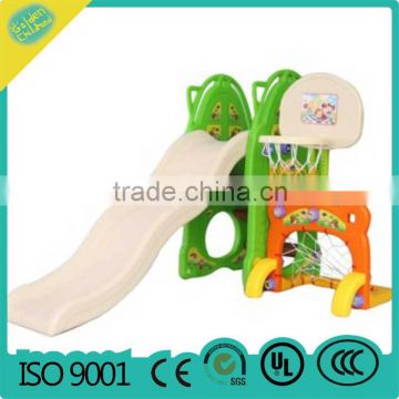 combined child slide with basket , baby plastic slide