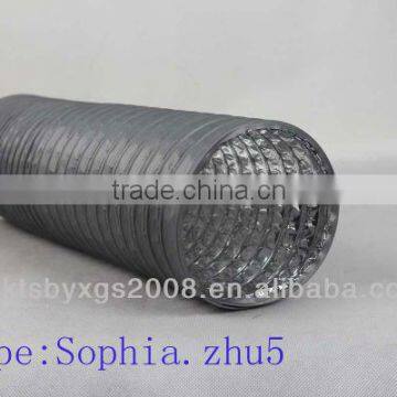 Aluminum Foil Coated Grey PVC Flexible Duct/Combined PVC Duct